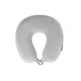 Pillows: Deluxe Memory Foam Travel Pillow Grey