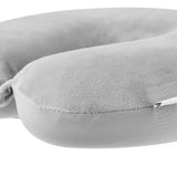 Pillows: Deluxe Memory Foam Travel Pillow Grey