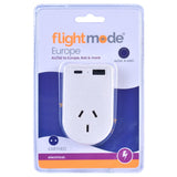 Powerboards & Adapters: Flightmode Outbound AU/NZ to EUROPE/BALI Travel Adaptor with USB Type C & A