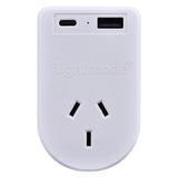 Powerboards & Adapters: Flightmode Outbound AU/NZ to EUROPE/BALI Travel Adaptor with USB Type C & A