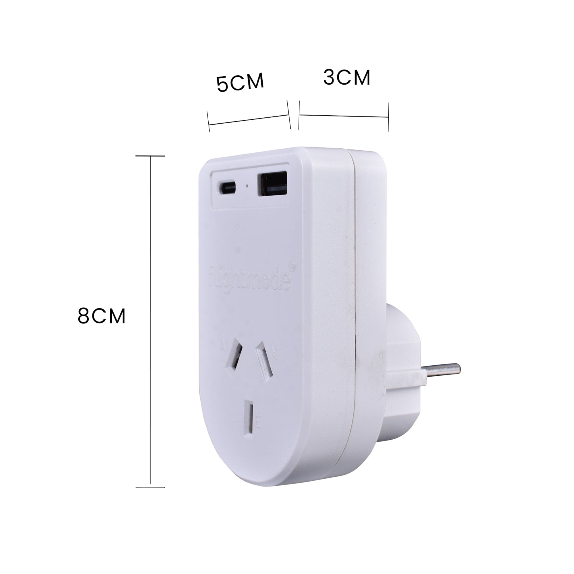 Powerboards & Adapters: Flightmode Outbound AU/NZ to EUROPE/BALI Travel Adaptor with USB Type C & A