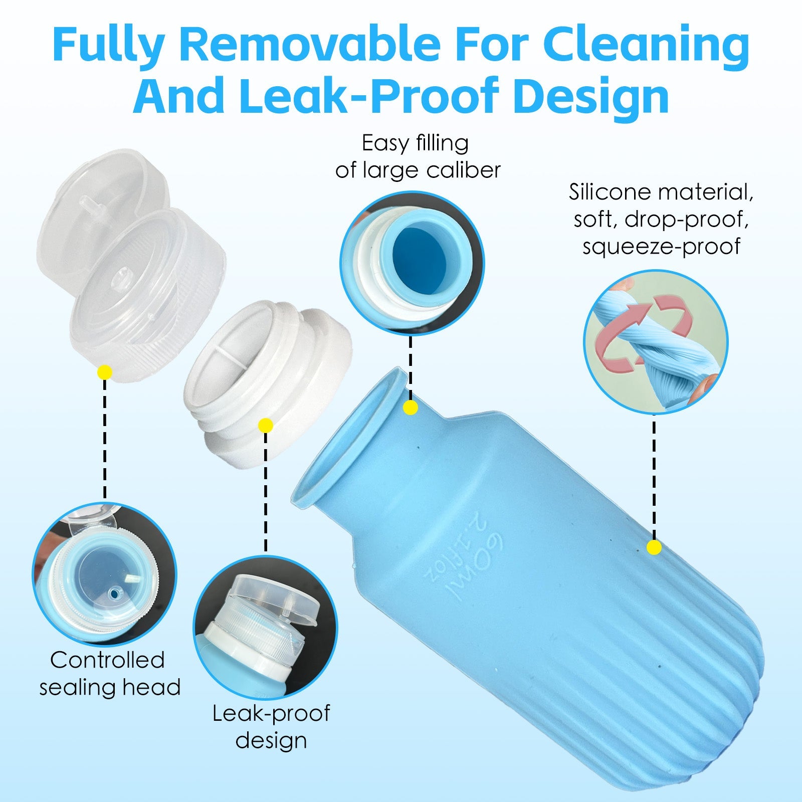 Packing Organisers: 8 Pcs Travel Bottles Set for Toiletries