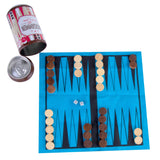 Board Games: Backgammon In a Can - Travel Board Game
