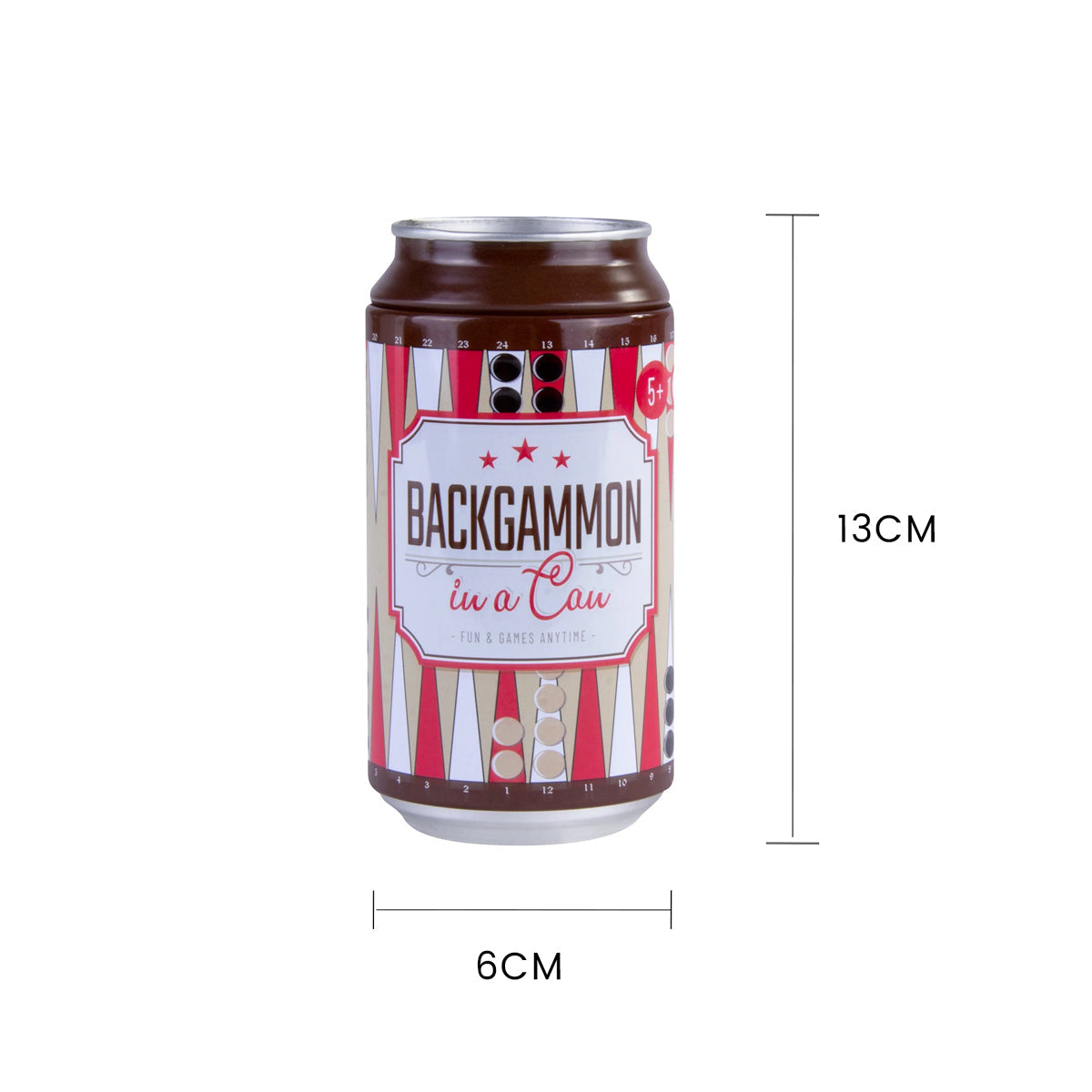 Board Games: Backgammon In a Can - Travel Board Game