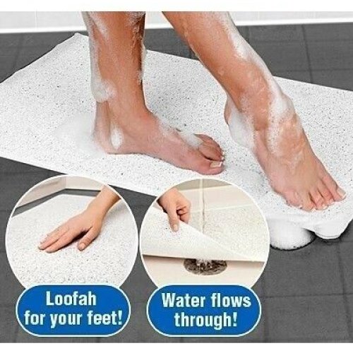 Gymnastics: Non Slip Loofah Shower Bathtub Mat Bathroom Safe Mat Extra Large 75 x 44 CM