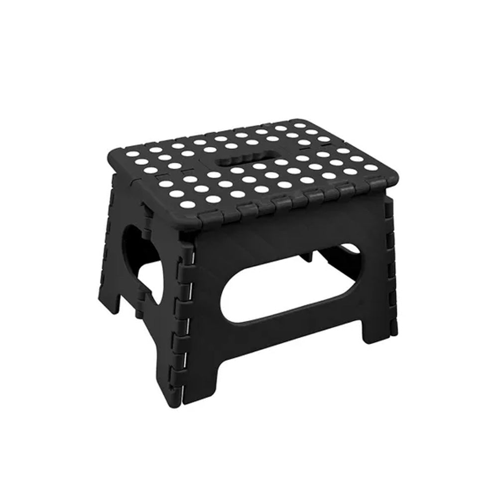 Table & Bar Stools: Stool Portable Plastic Foldable Chair Outdoor Bathroom Kitchen Adult Kids Black