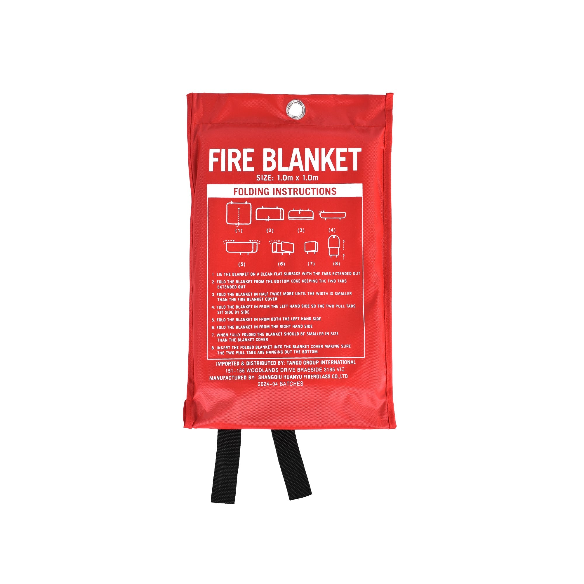 Caravan Accessories: Fibreglass Fire Extinguishing Blanket for Home Car Boat Caravan Safety 1m x 1m