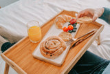 Camp Furniture: Foldable Bamboo Bed Tray / Breakfast Serving Table