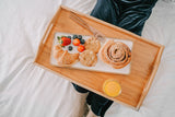 Camp Furniture: Foldable Bamboo Bed Tray / Breakfast Serving Table