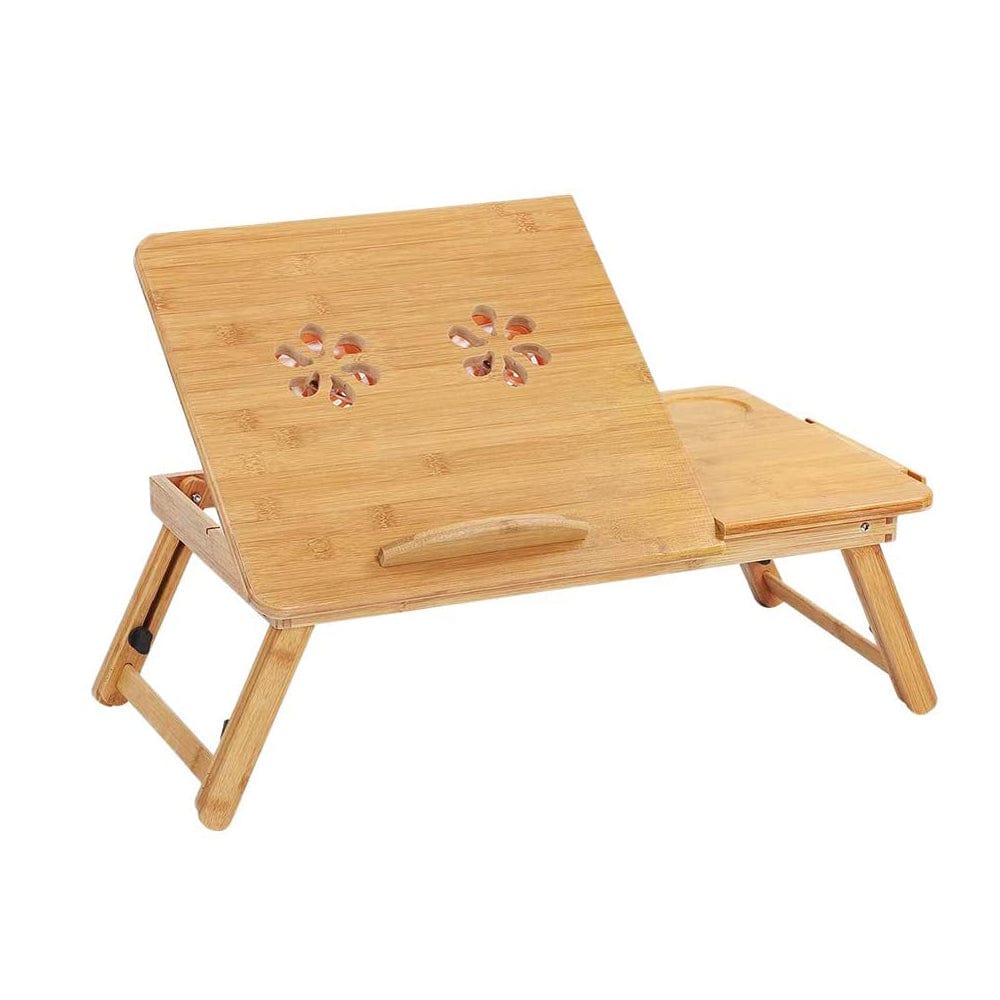 Laptop Stands: Foldable and Adjustable Bamboo Laptop Table, Bed Tray