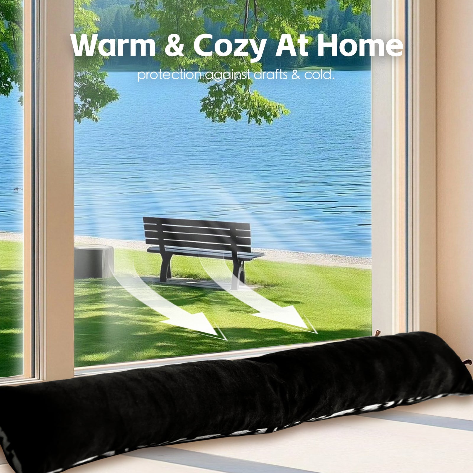 Door Mats: 2 Pcs Door Window Draught Stopper