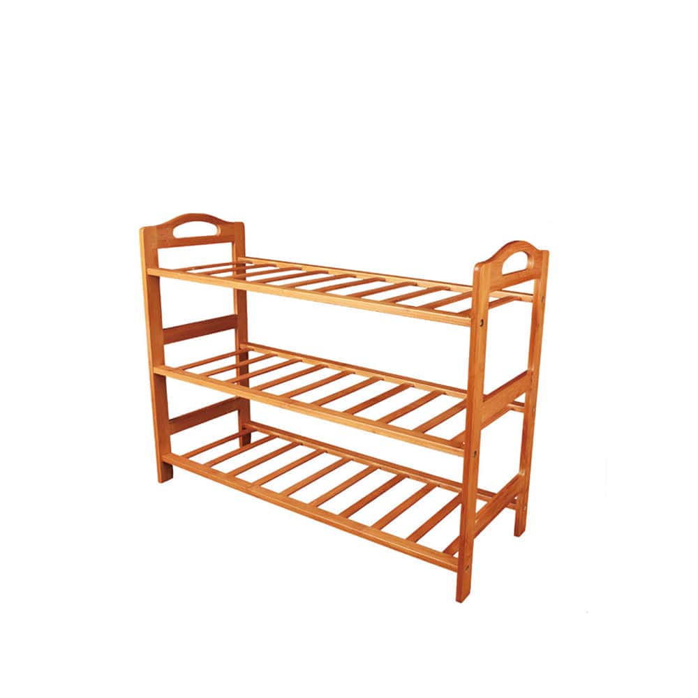 Shoe Storage: Bamboo 3 Tiers Layers  Storage Shoe Rack & Organiser