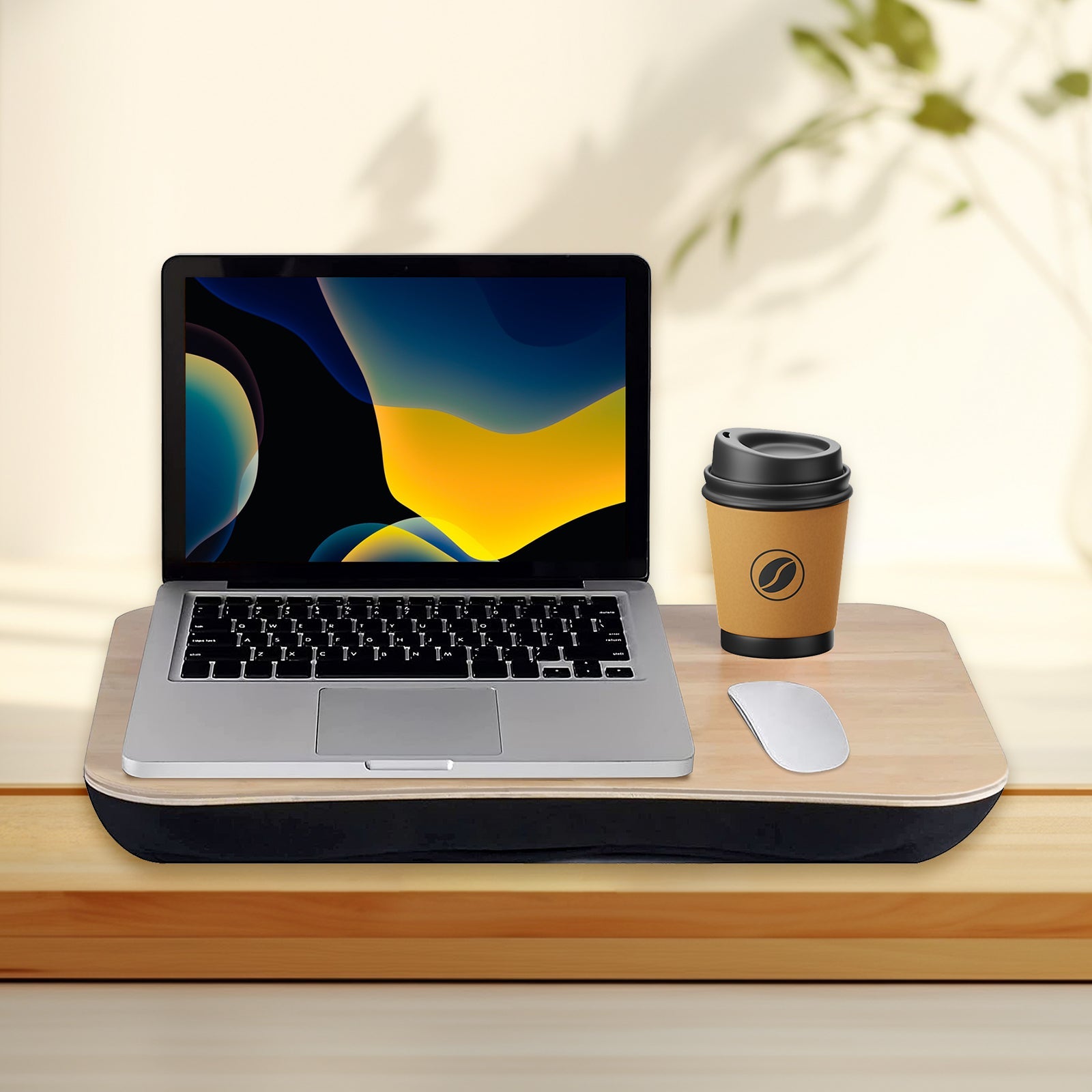 Laptop Stands: Portable Bamboo Laptop PC Table Lap Tray Workstation