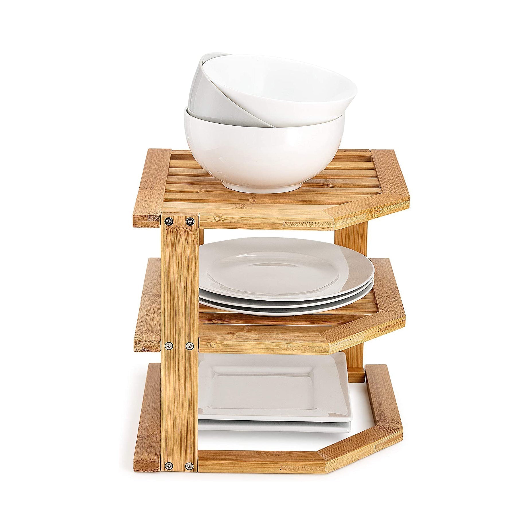 Kitchen & Bathroom DIY: 3 Tiers Bamboo Kitchen Rack Storage