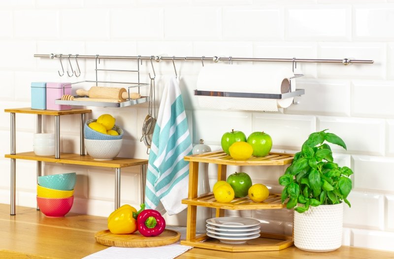Kitchen & Bathroom DIY: 3 Tiers Bamboo Kitchen Rack Storage