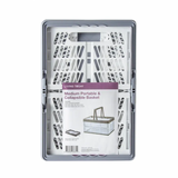 Kitchen & Bathroom DIY: Collapsible Plastic Grocery Shopping Baskets Storage Crates with Handles