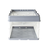 Kitchen & Bathroom DIY: Collapsible Plastic Grocery Shopping Baskets Storage Crates with Handles