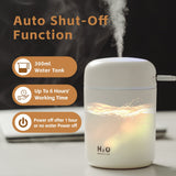Humidifiers: Living Today Mini LED Ultrasonic Humidifier 300ml