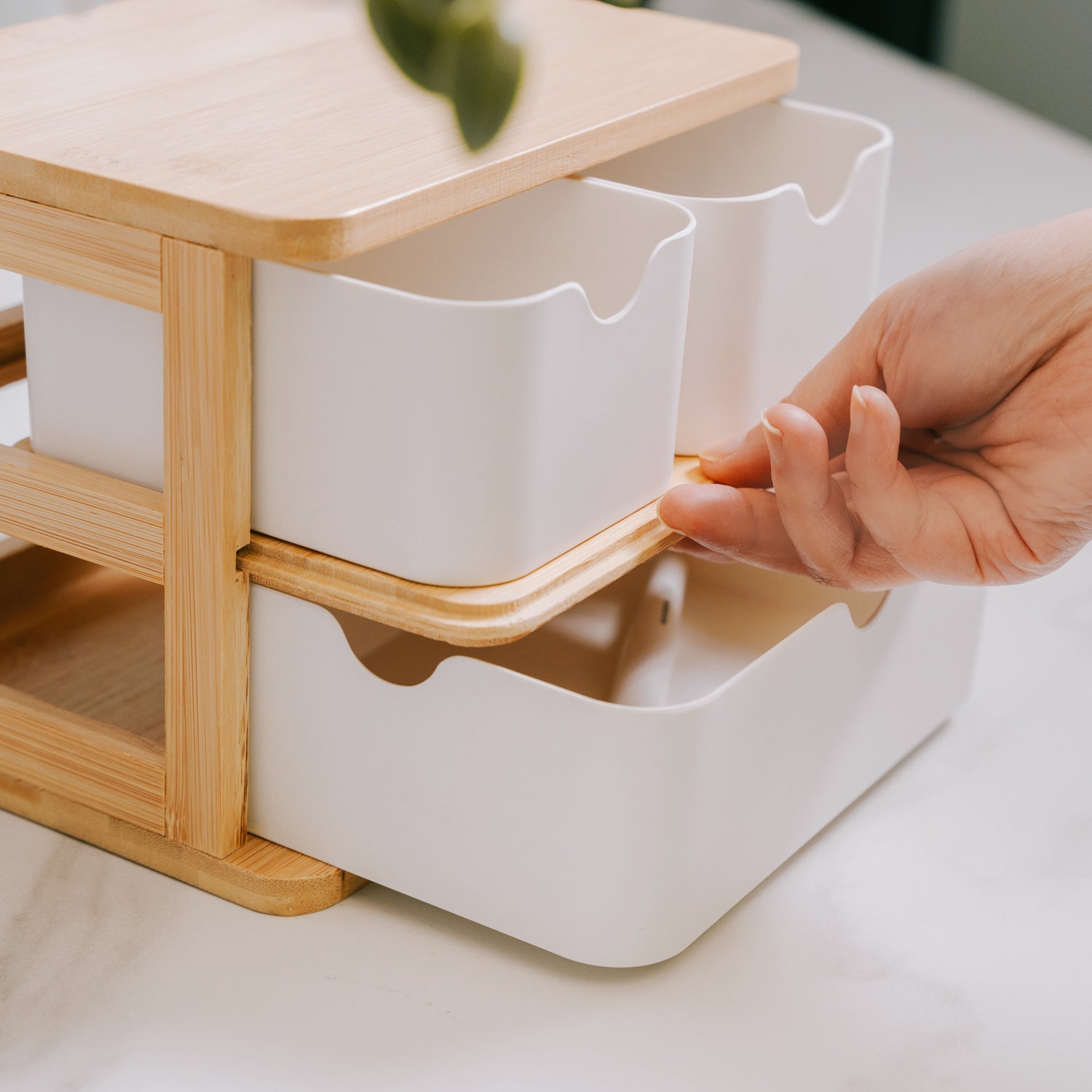 Storage Cabinets: Bamboo Fibre Storage Drawer Set