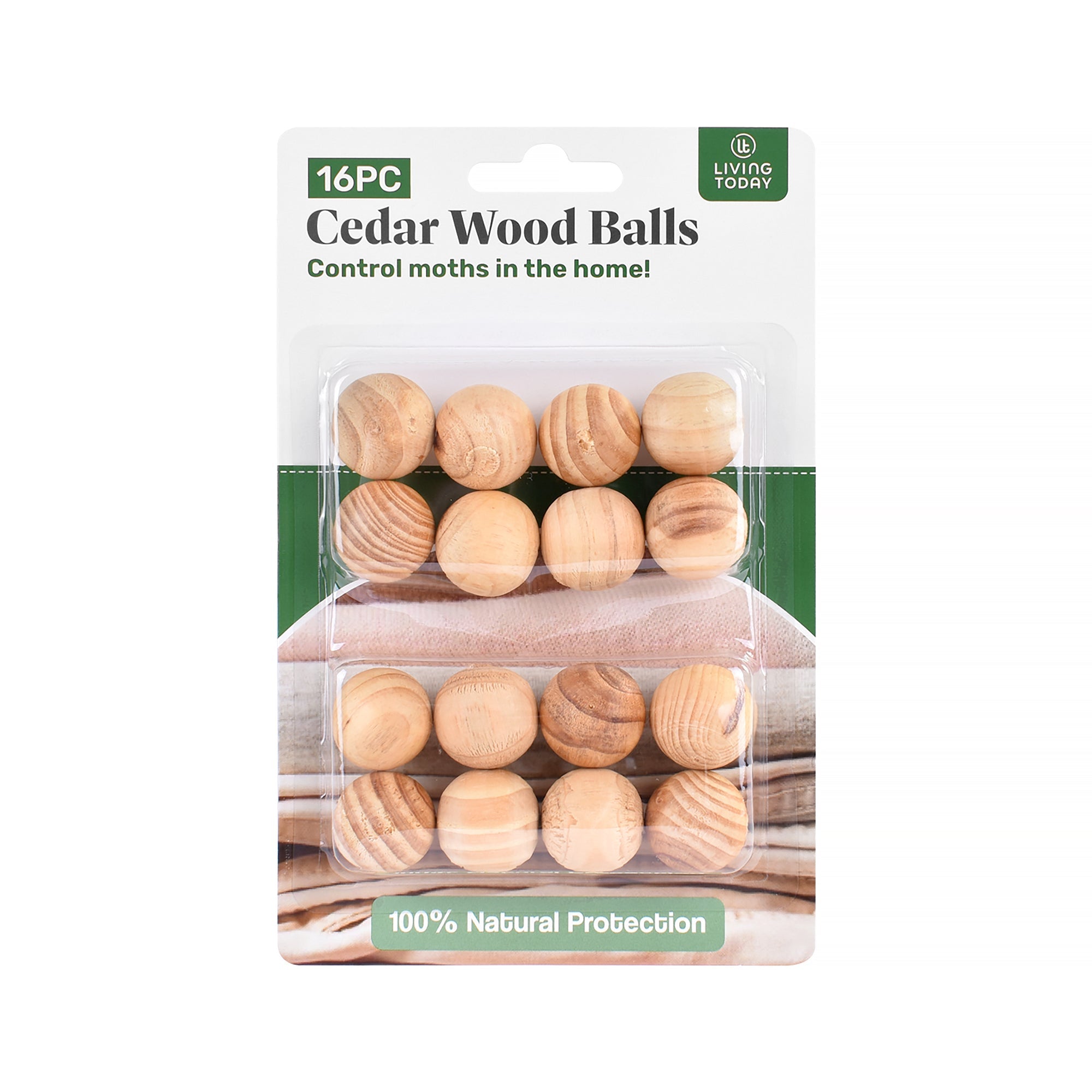 Commercial Cleaning Equipment: Living Today 16pc Cedar Wood Balls