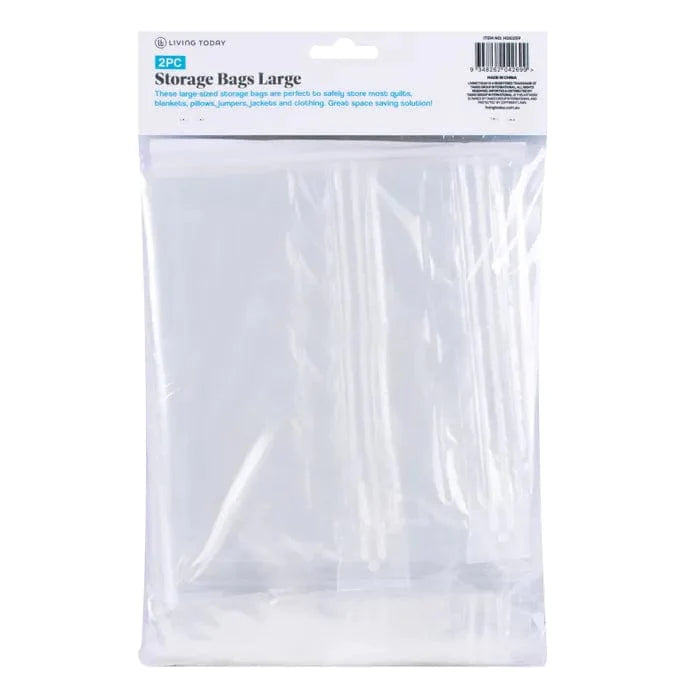 Food Storage: Living Today 2 Pack Vacuum Compression Storage Bags Large