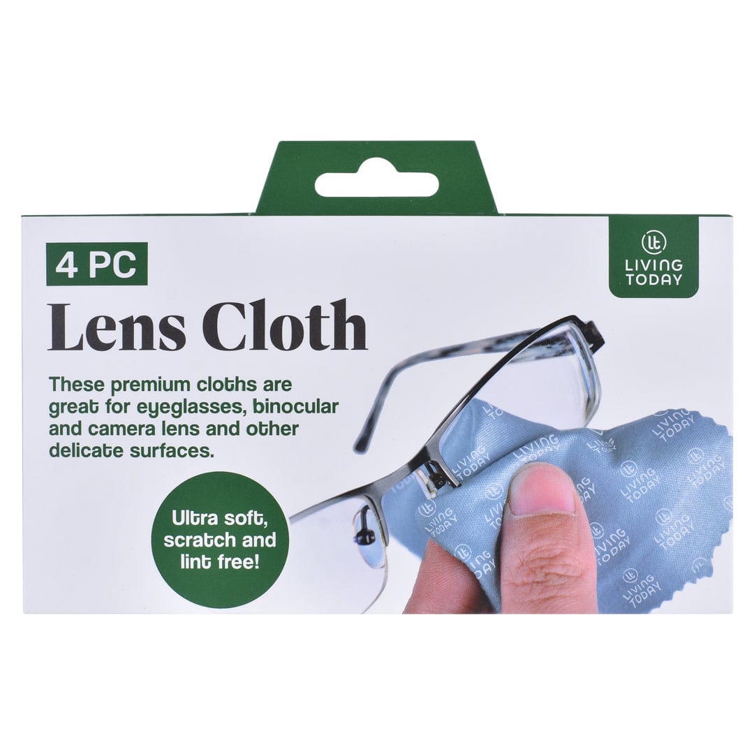 Protective Equipment: LIVING TODAY 4pc Lens Polishing Cloth