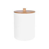 Makeup Organisation & Storage: Bamboo Lid Cotton Swab Canister