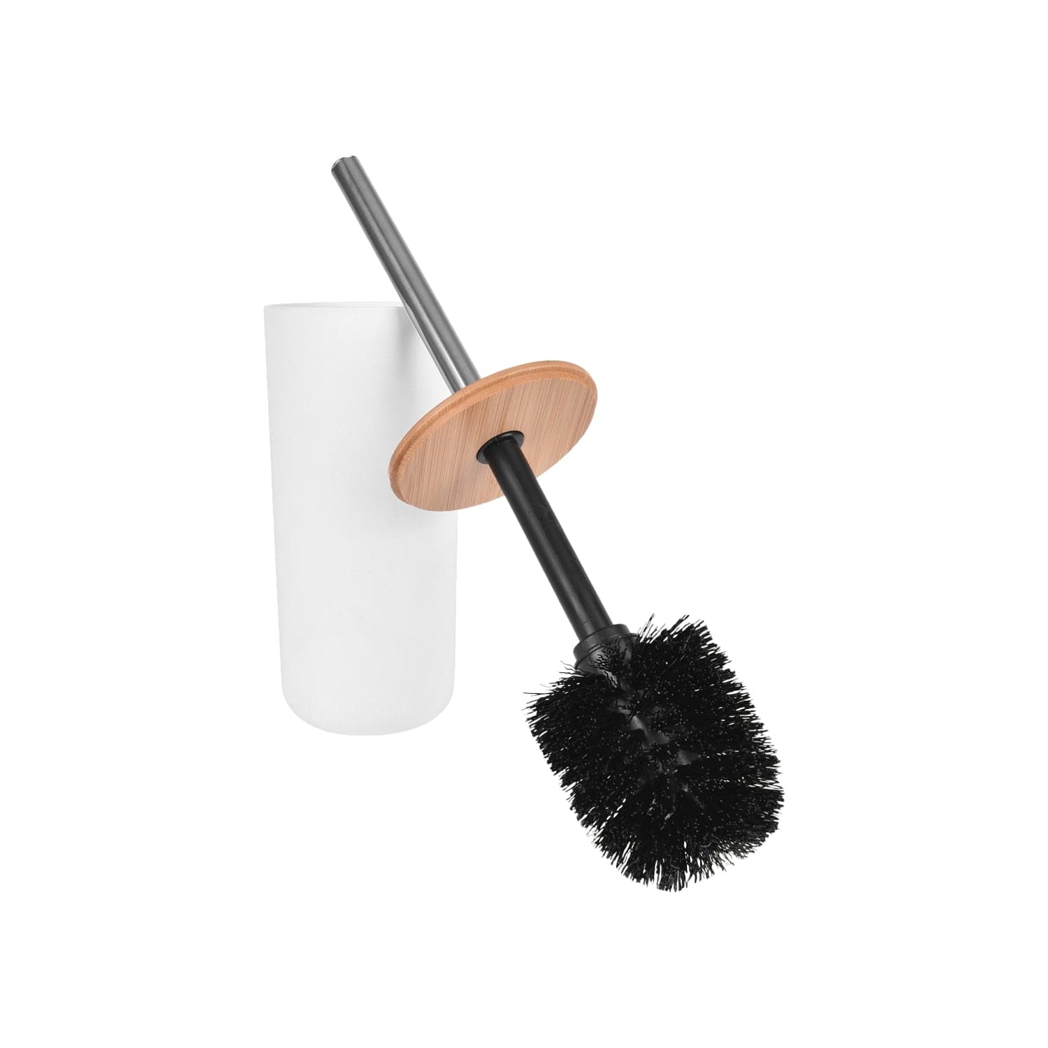 Toilet Brushes & Holders: Bamboo Lid Toilet Brush
