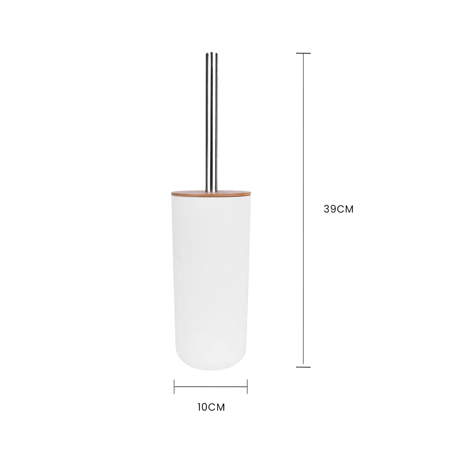 Toilet Brushes & Holders: Bamboo Lid Toilet Brush