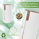 Toilet Paper Holders: Bamboo Lid Toilet Roll Storage Holder