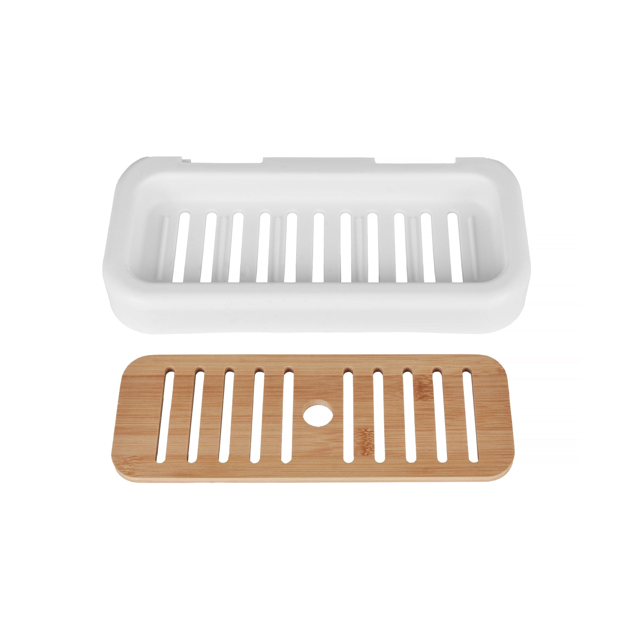 Bath Caddies: Bamboo Rack Shower Wall Caddy