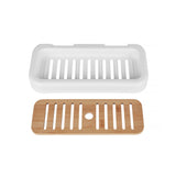 Bath Caddies: Bamboo Rack Shower Wall Caddy