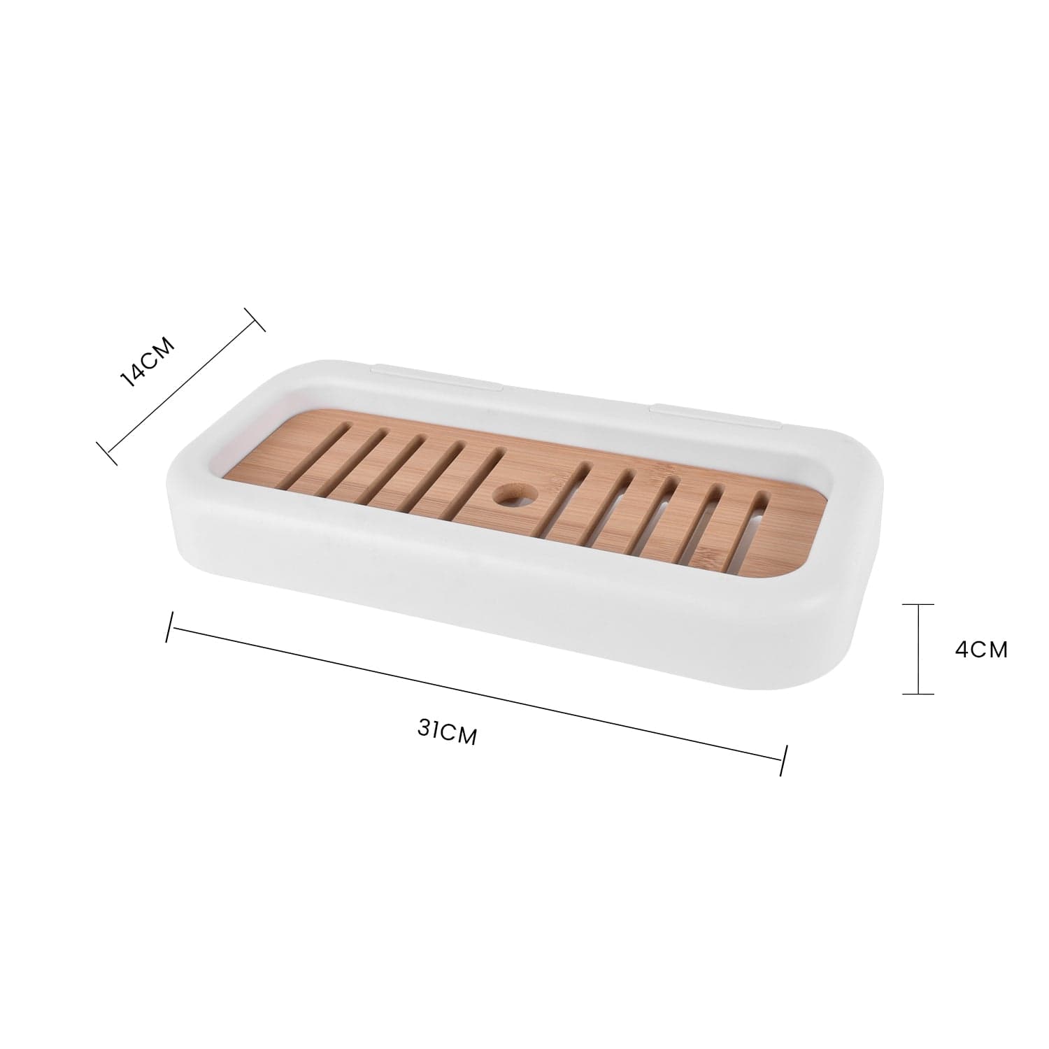 Bath Caddies: Bamboo Rack Shower Wall Caddy