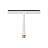 Shower Accessories: Bamboo Base Shower Squeegee with Holder