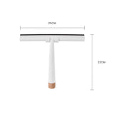 Shower Accessories: Bamboo Base Shower Squeegee with Holder