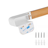 Towel Racks & Holders: Bamboo Wall Mounted Bathroom Towel Rail