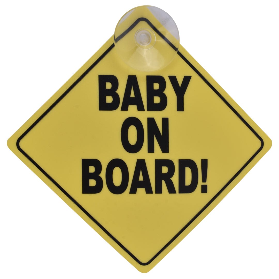 Safety Gates & Safety Accessories: 2 Pcs Baby On Board Car Safety Sign 13x13cm