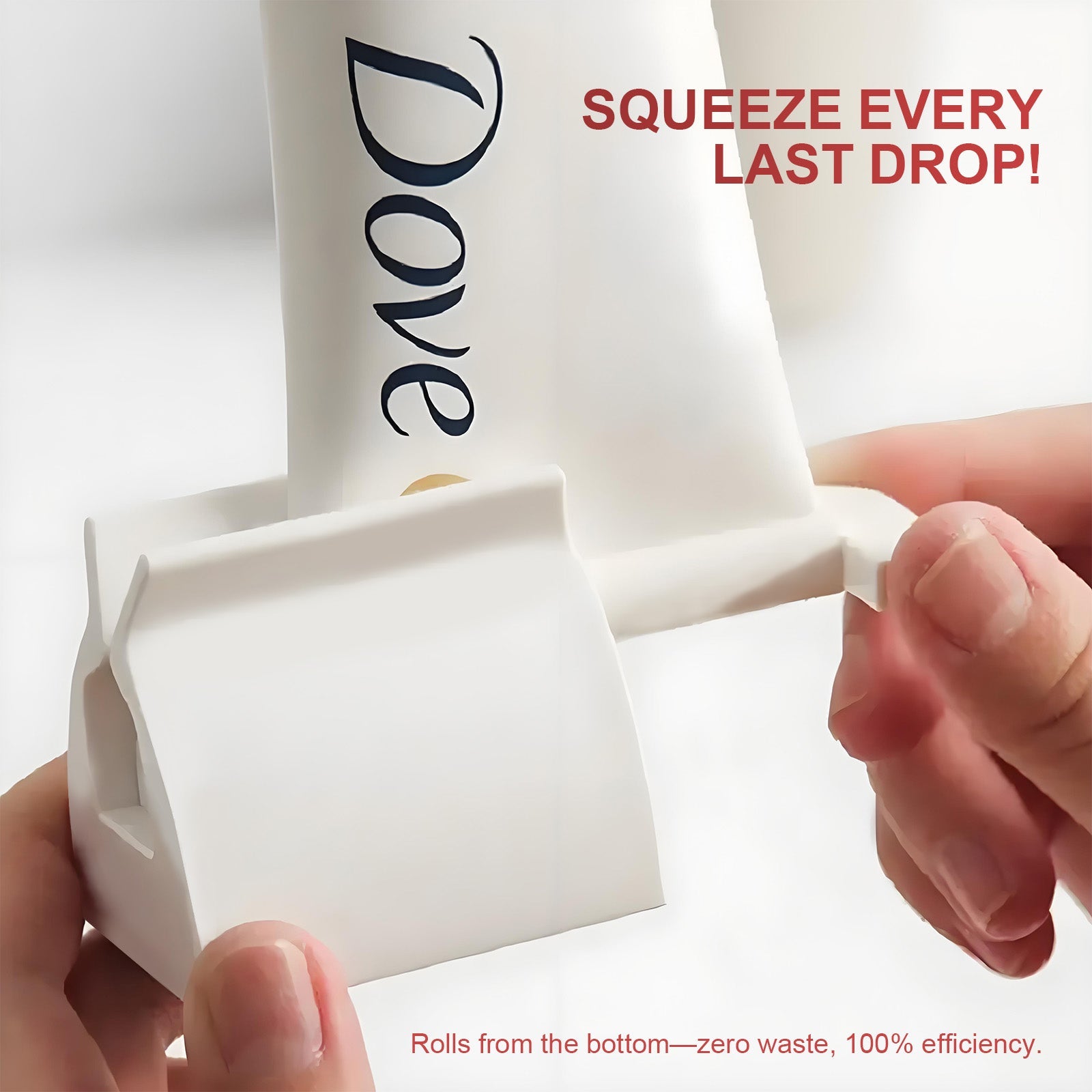 4 Pcs Toothpaste Rolling Dispensers Squeezer – Compact, Durable PP, Non-Slip Base