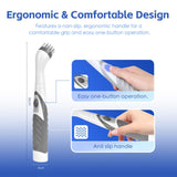 Automotive Cleaning: Battery Operated Scrubber Brush with 4 Interchangeable Heads