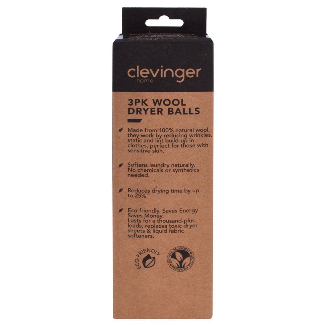 Laundry Cleaning Supplies: 3 Pcs Wool Dryer Balls