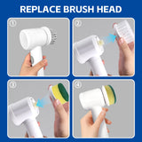 BBQ Cleaning: 5-IN-1 ELECTRIC CLEANING BRUSH