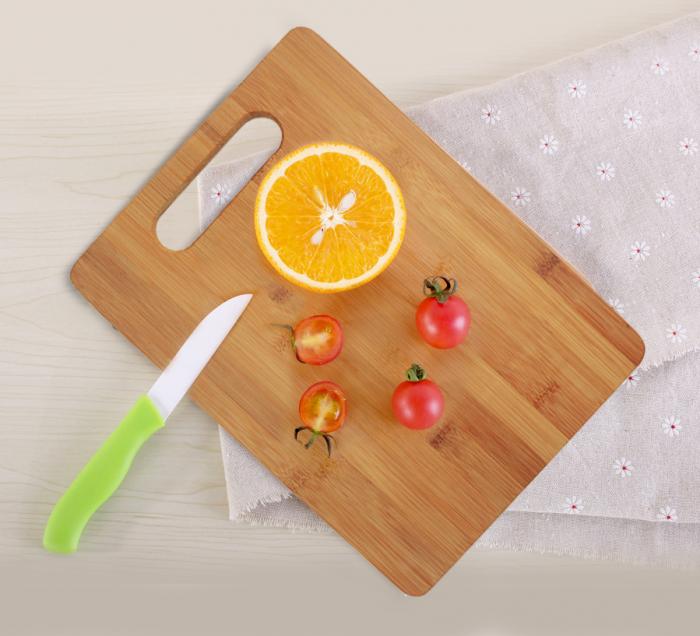 Disposable Cutlery: 3 Pack Bamboo Cheese Cutting & Serving Chopping Board Set