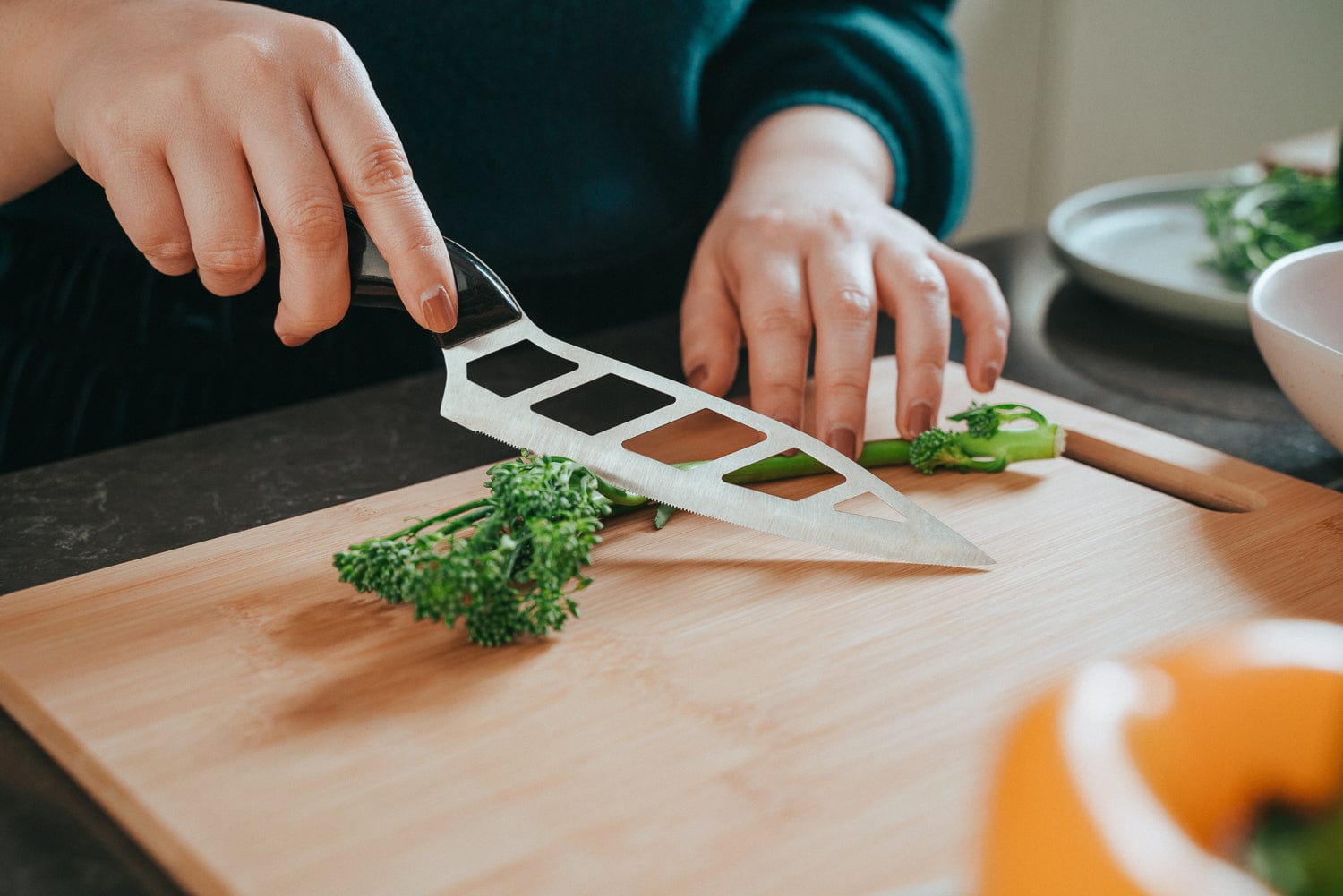 Disposable Cutlery: 3 Pack Bamboo Cheese Cutting & Serving Chopping Board Set