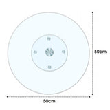 Artificial Flowers & Plants: Tempered Glass Lazy Susan 50cm