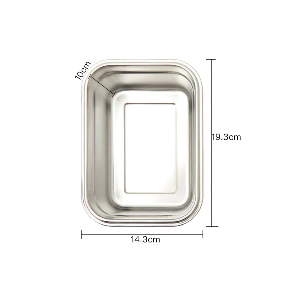 Food Storage: Clevinger Stainless Steel Bamboo Extra Large Lunch Box 2000ml