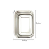 Food Storage: Clevinger Stainless Steel Bamboo Extra Large Lunch Box 2000ml