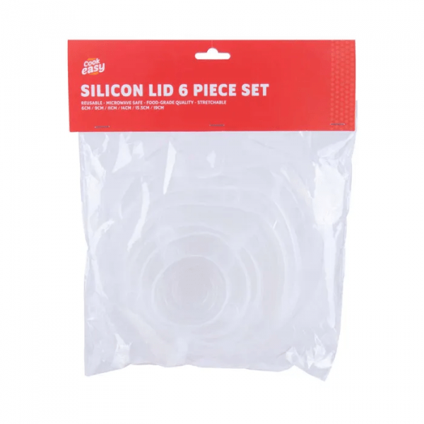 Bakeware & Accessories: Cook Easy 6pc Silicone Lid Set 6/9/11/13.5/15.5/19cm