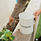 Pedal Bins: 5L Kitchen Bench Compost Bin with 6 Replacment Activated Carbon Filters