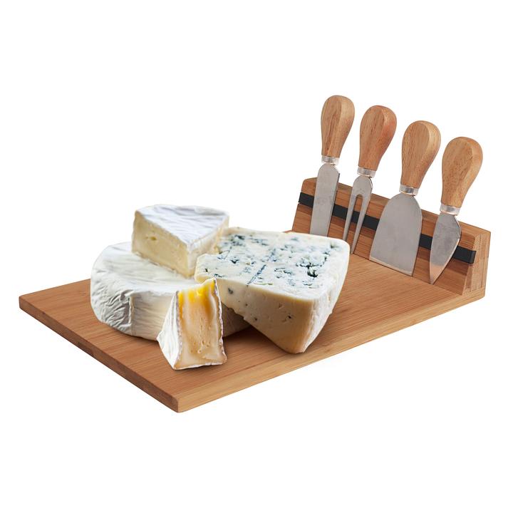 Cutlery: Bamboo Cheese Board and Knife Set