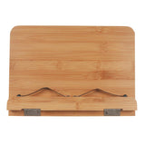 Desk Accessories: Bamboo Book Stand - Adjustable Book Stand - Book, Recipes, Tablet Portable Holder